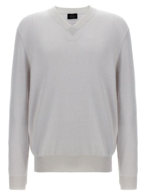 Cashmere Wool Blend Cardigan — White
