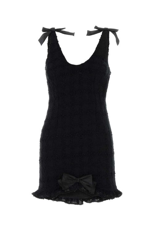 Tweed Dress — Black