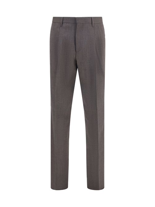 Tailored Viscose Trousers — Gray