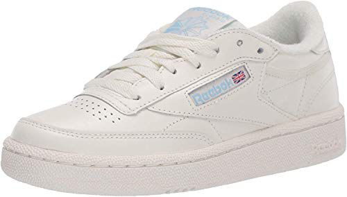 Reebok Women Club C 85 Sneaker, White/Light Grey/Gum, 9