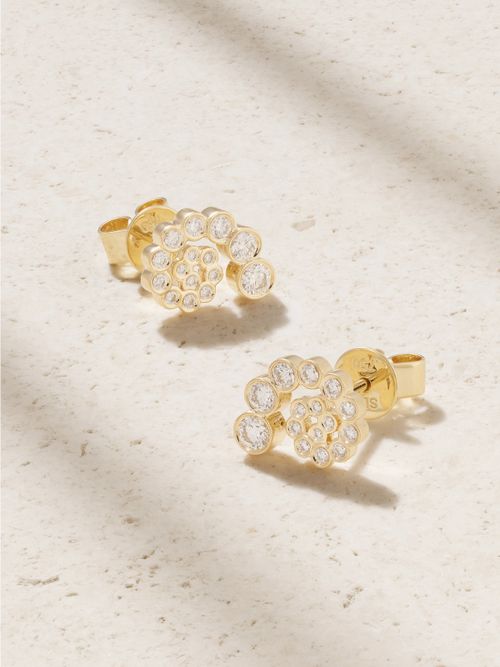 Petit Rêve Escargot 18-karat Recycled Gold Diamond Earrings - One size