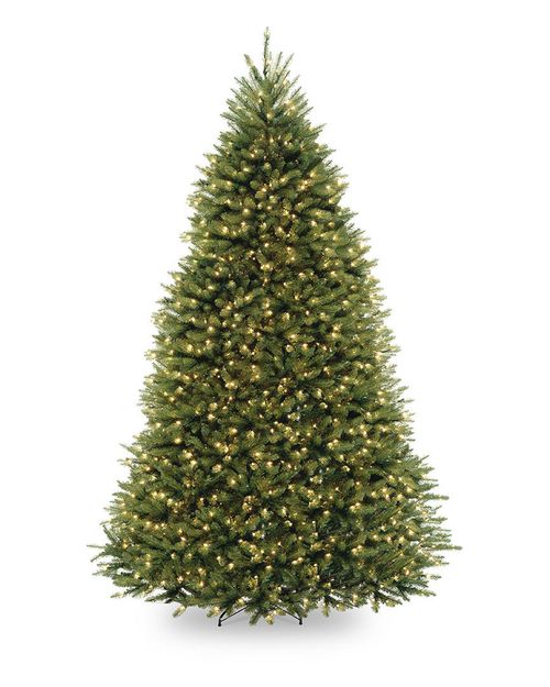National Tree Company 9ft Dunhill Fir Hinged Tree with 900 Clear Lights