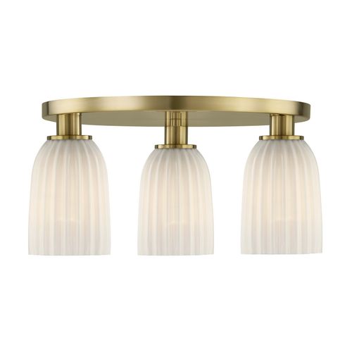 Baldwin 3-Light Flush Mount in Noble Bra