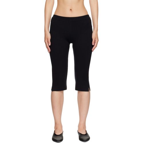 Black Wool Capris