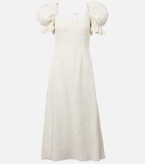 Aila silk jacquard cocktail dress