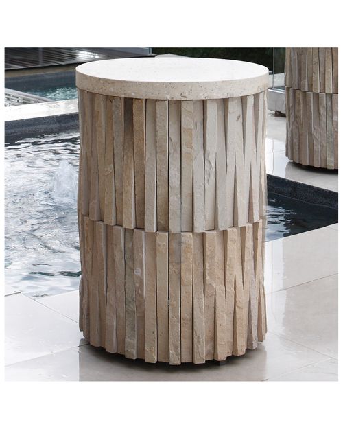 Round Teeter Totter Stone Table