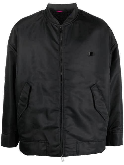 Zip-up bomber jacket - Black