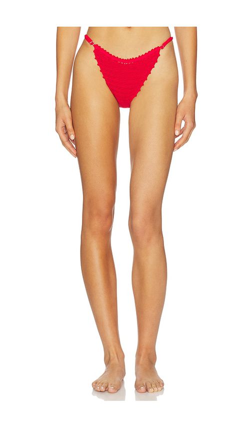 Capittana Rose Bikini Bottom in Red. - L also in M