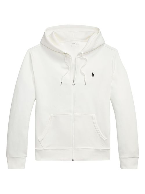Men's Double-Knit Full-Zip Hoodie - White