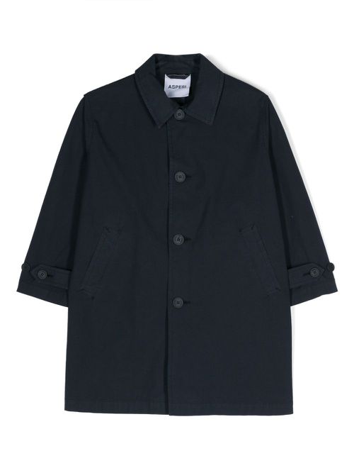 Poplin trench coat - Blue