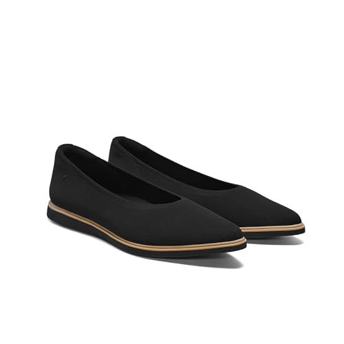 VIVAIA Veronica Pointed Toe Flat Shoes Comfortable Slip on All-Day Standing Dress Ballet Flats Almond