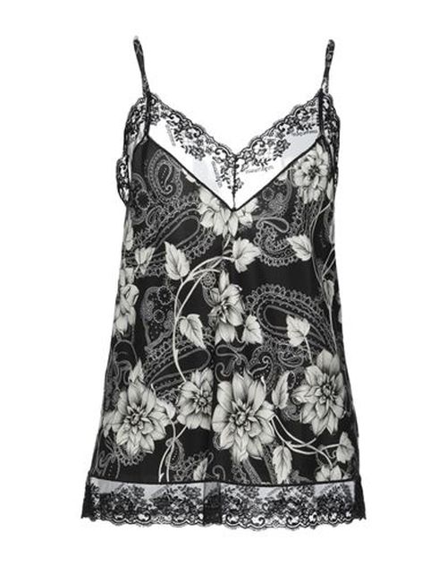 Woman Top Black Size 6 Viscose, Polyester, Polyamide