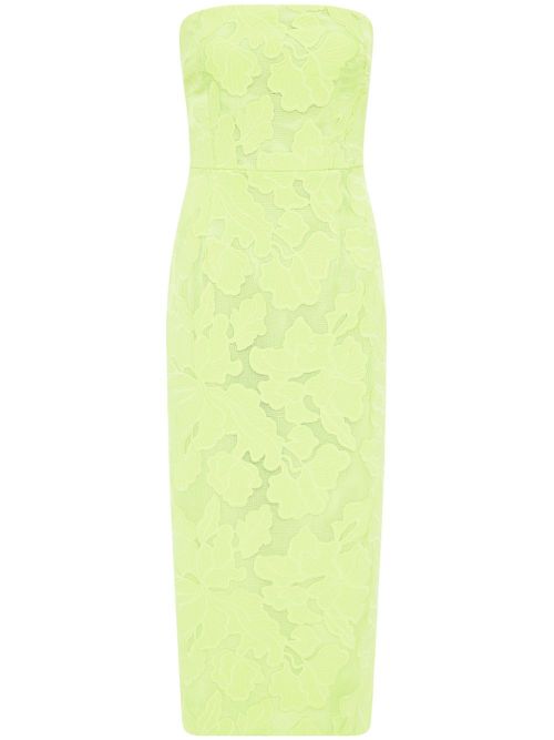 Amalia floral-lace midi dress - Green