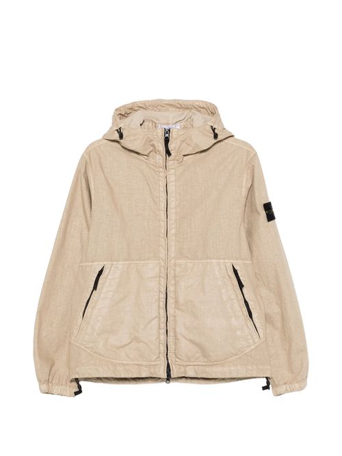 Lined Hooded Jacket with Fixed Drawcord - Size M