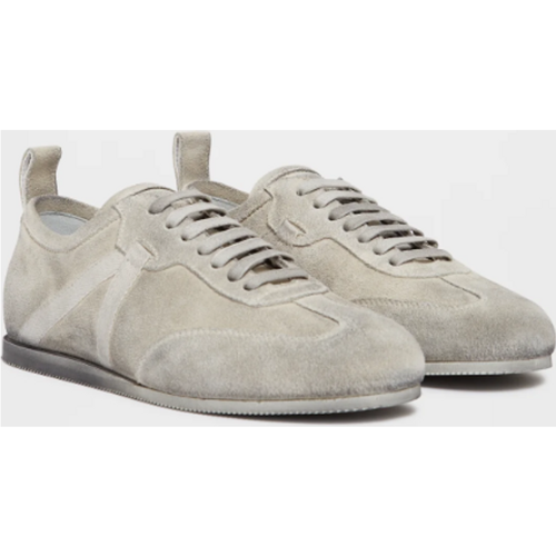 Ann Demeulemeester Siru Soft Low Top Boxing Sneakers Calf Suede Skin