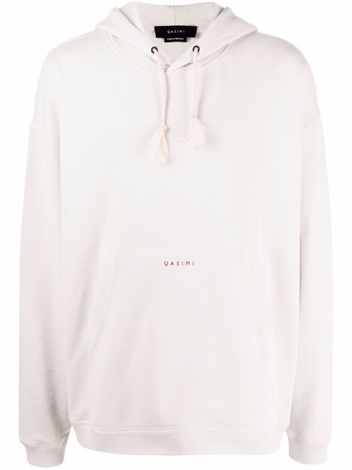 We The People embroidered hoodie - White