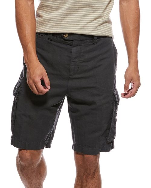 Linen-Blend Cargo Short