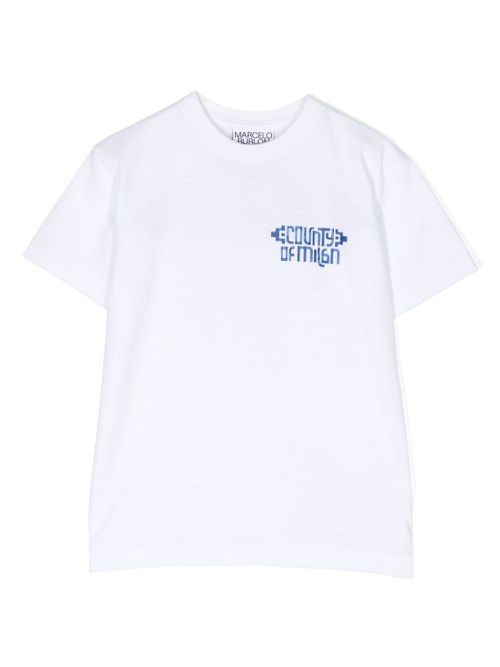 Slogan-print cotton T-shirt - White