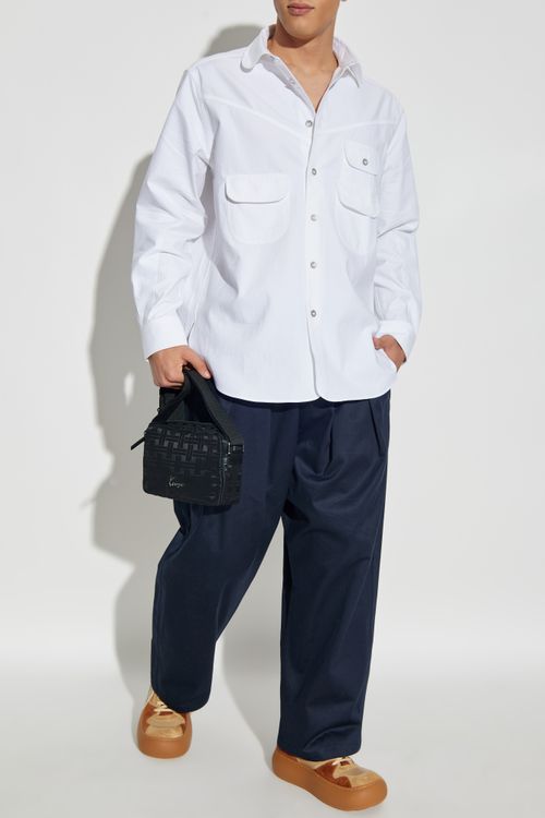 Shirt With Logo, Men's, White