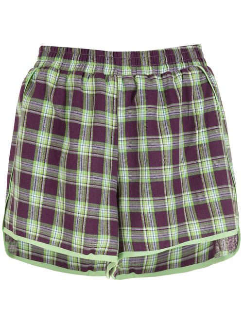 Picnic check shorts - Green