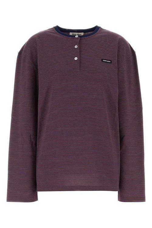 Maroon Stripes Crew Neck T-Shirt