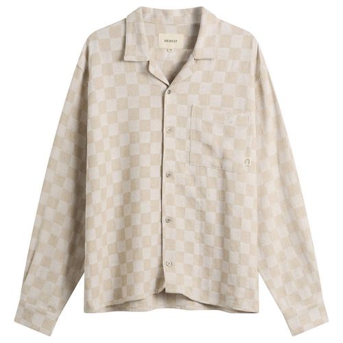 Men's Trellis Revere Shirt Ecru Check
