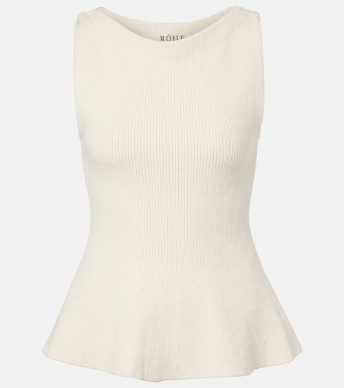 Róhe Knitted cotton top