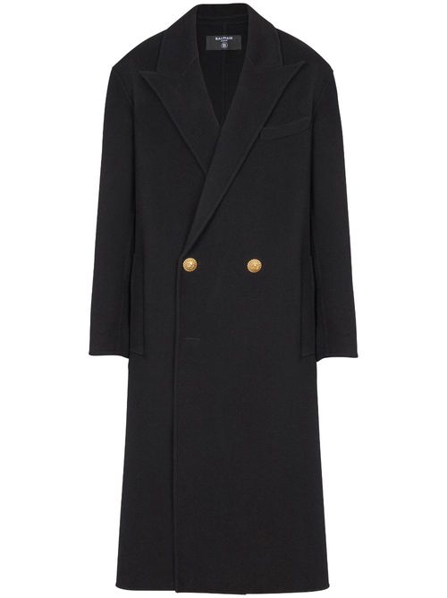 Double-breasted coat - Black