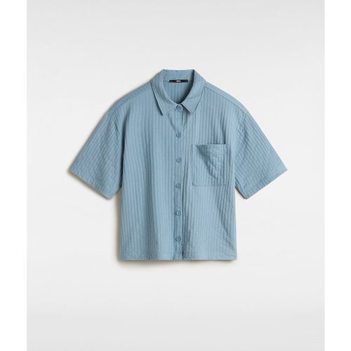 Vans Womens Bedford Knit Button Up - Blue Cotton - Sma