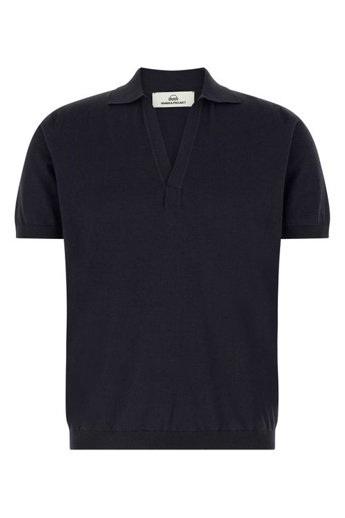 Open Collar Polo Shirt