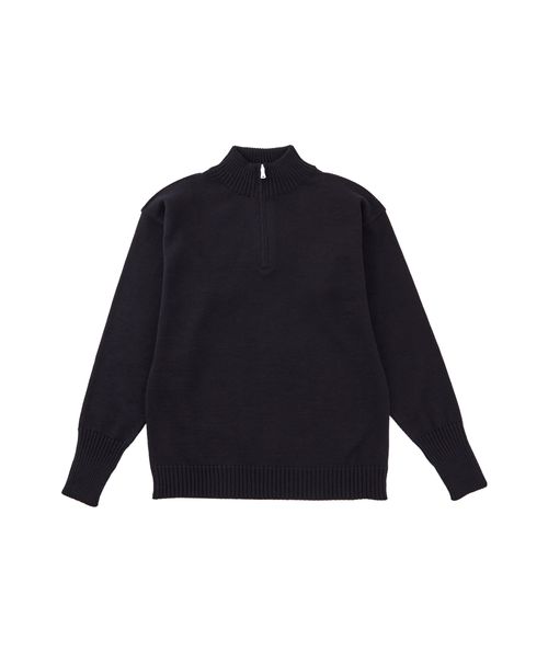 High-necked wool sweater