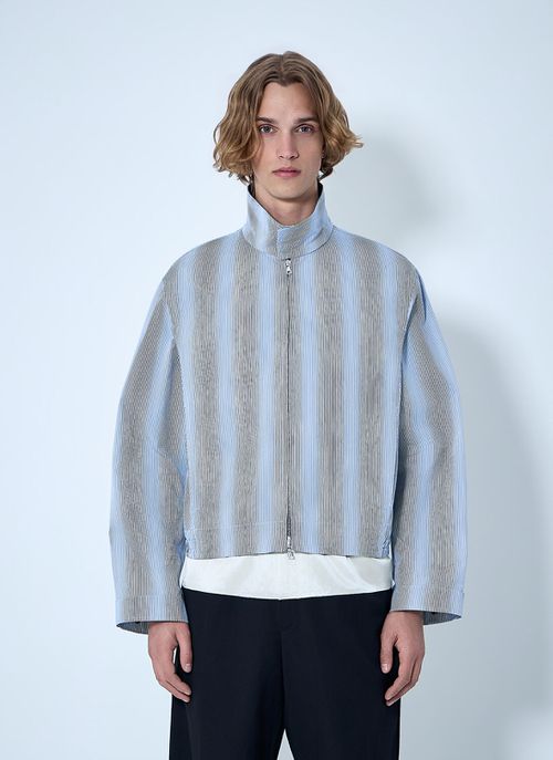 Striped Zip-up Jacket