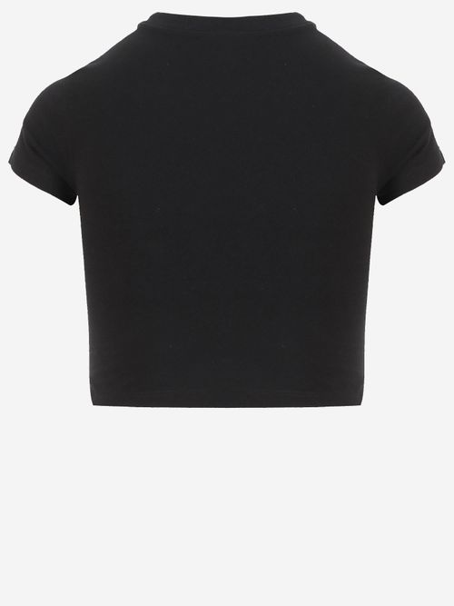 Cotton-Blend T-Shirt — Black