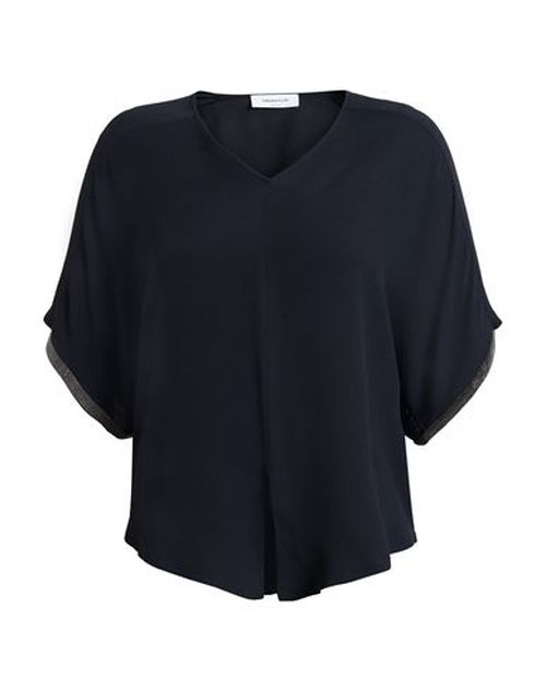 Woman Top Midnight blue Size 0 Acetate, Silk, Ecobrass