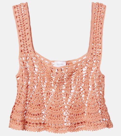 Cotillion crochet cotton crop top