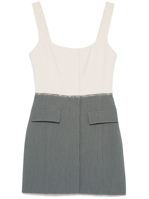 Zipped mini dress - Grey