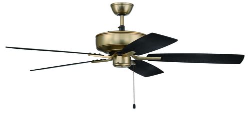 Satin Brass 52"Ceiling Fan from the Pro Plus 52 Fan Collection