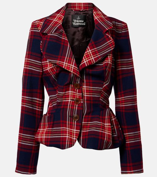 Drunken tartan blazer
