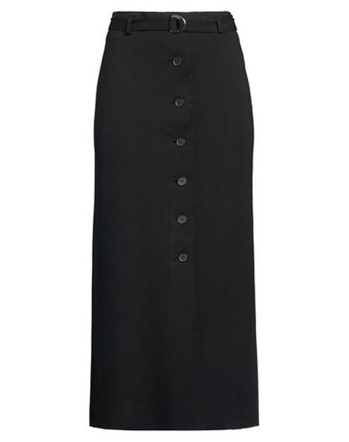 Woman Midi skirt Black Size 4 Viscose, Polyamide, Elastane