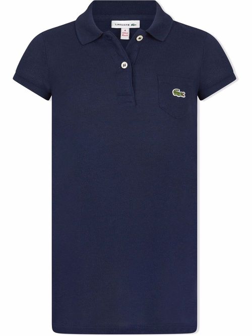 Embroidered logo polo top - Blue