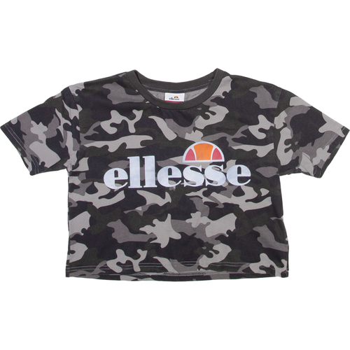 ELLESSE Cropped Camo Womens T-Shirt Grey