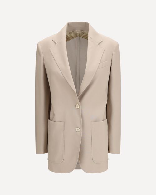 Single-breasted wool-blend Blazer Female 40