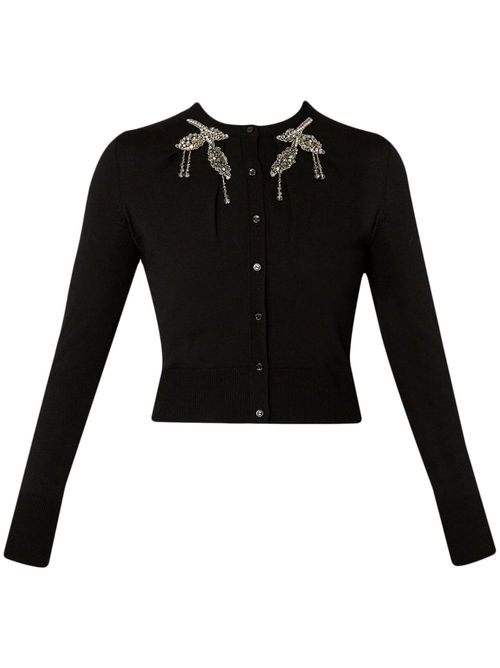 Cropped cardigan - Black
