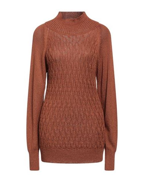 Woman Turtleneck Tan Size S Viscose, Polyester, Polyamide
