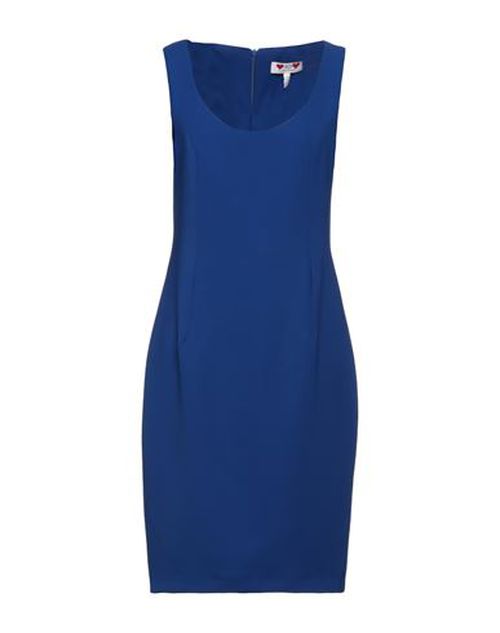 Woman Midi dress Blue Size 8 Polyester