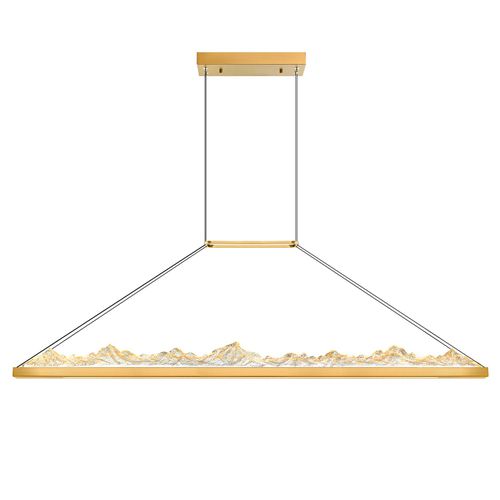 Brass LED Chandelier from the Himalayas Collection