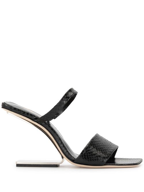 Rene cut-out heel sandals - Black
