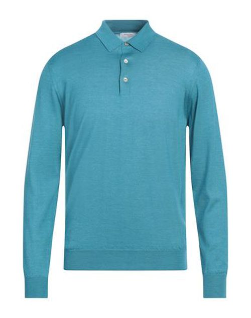 Boglioli Man Sweater Turquoise Size L Cashmere, Silk