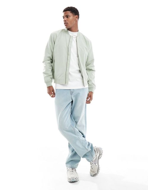 Bomber jacket in light green