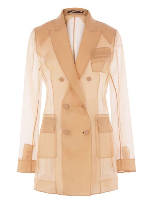 Double-breasted blazer - Brown